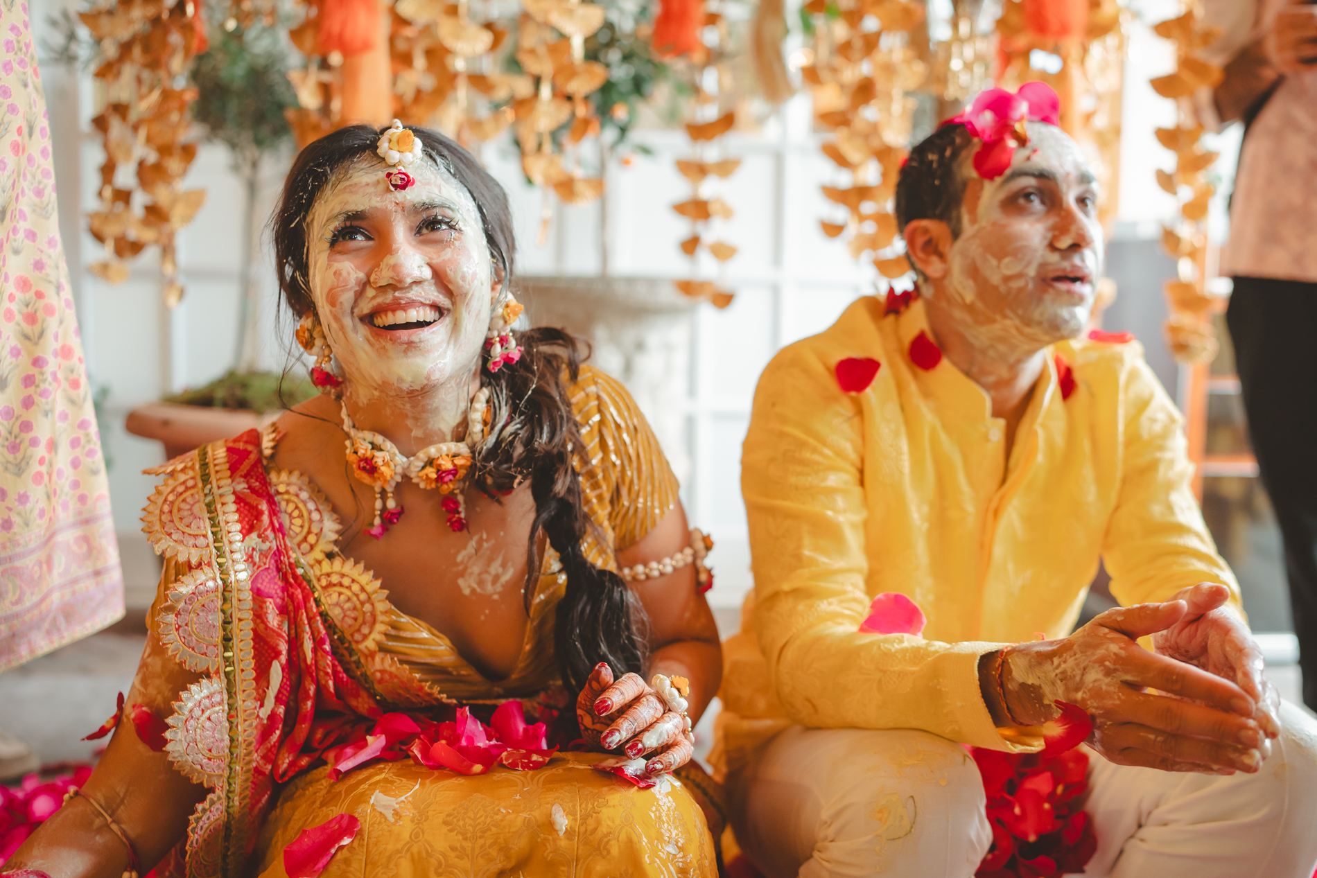 The Haldi at an Indian Wedding Planned by La Fete