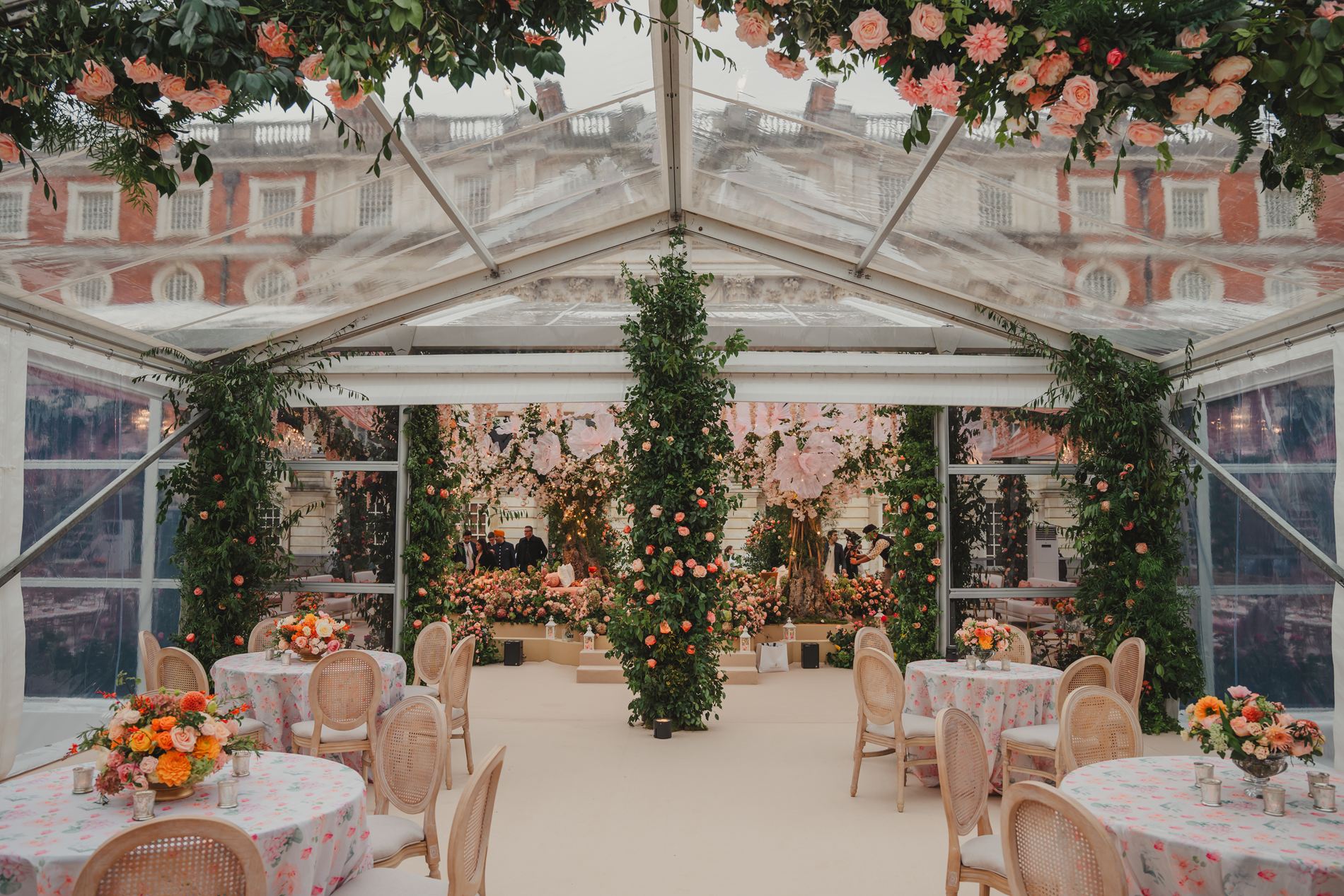 Bespoke Luxury Marquee at Indian Wedding at Hampton Court Palace