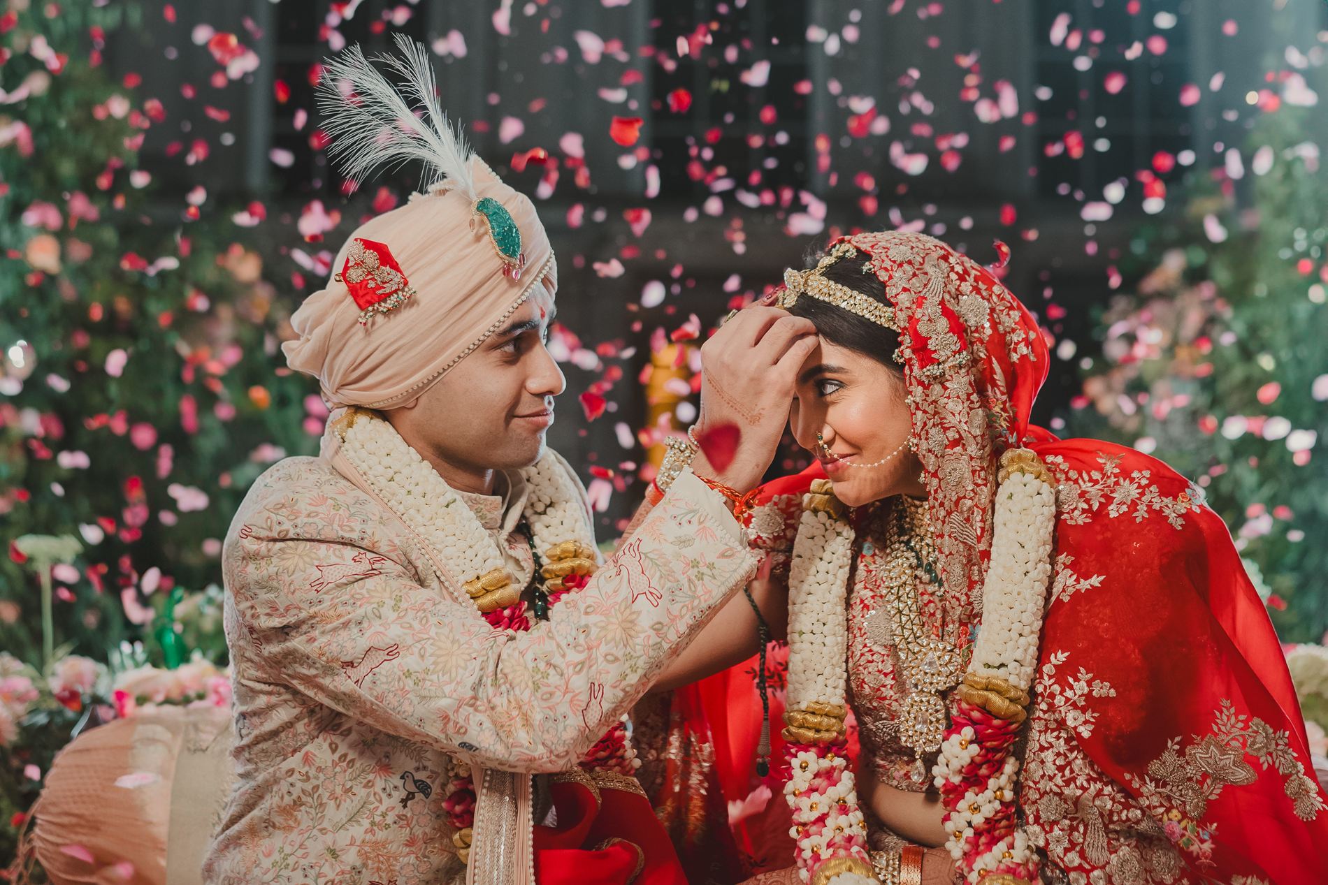 Floral Malas at a Luxury Indian Wedding