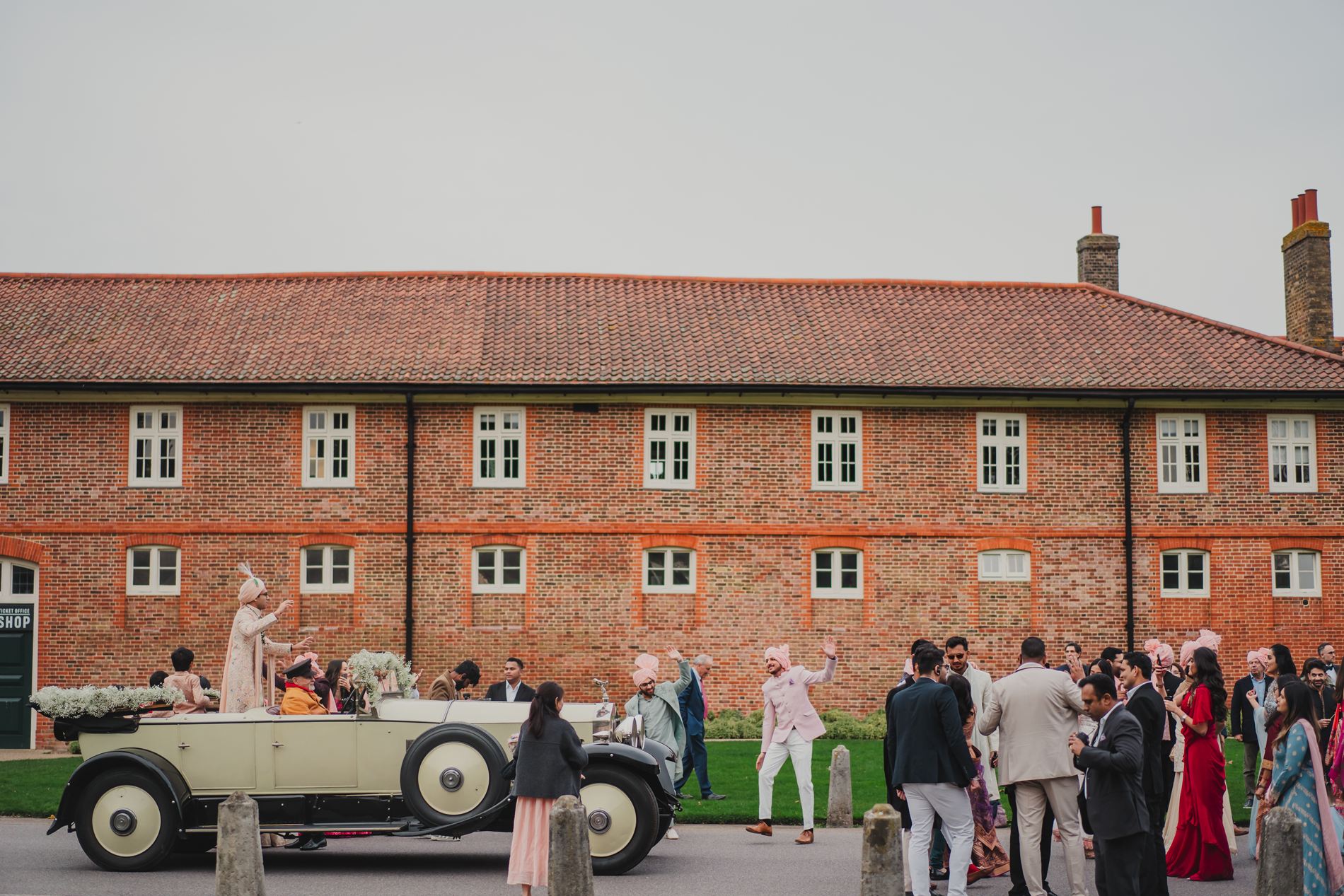 Luxury Indian Wedding Baraat Along Trophy Drive