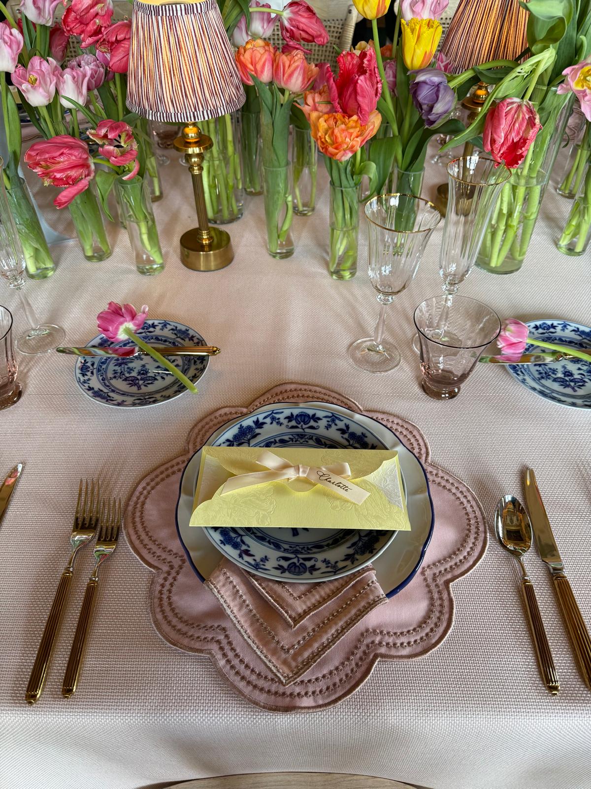 Table setting at Ashridge House