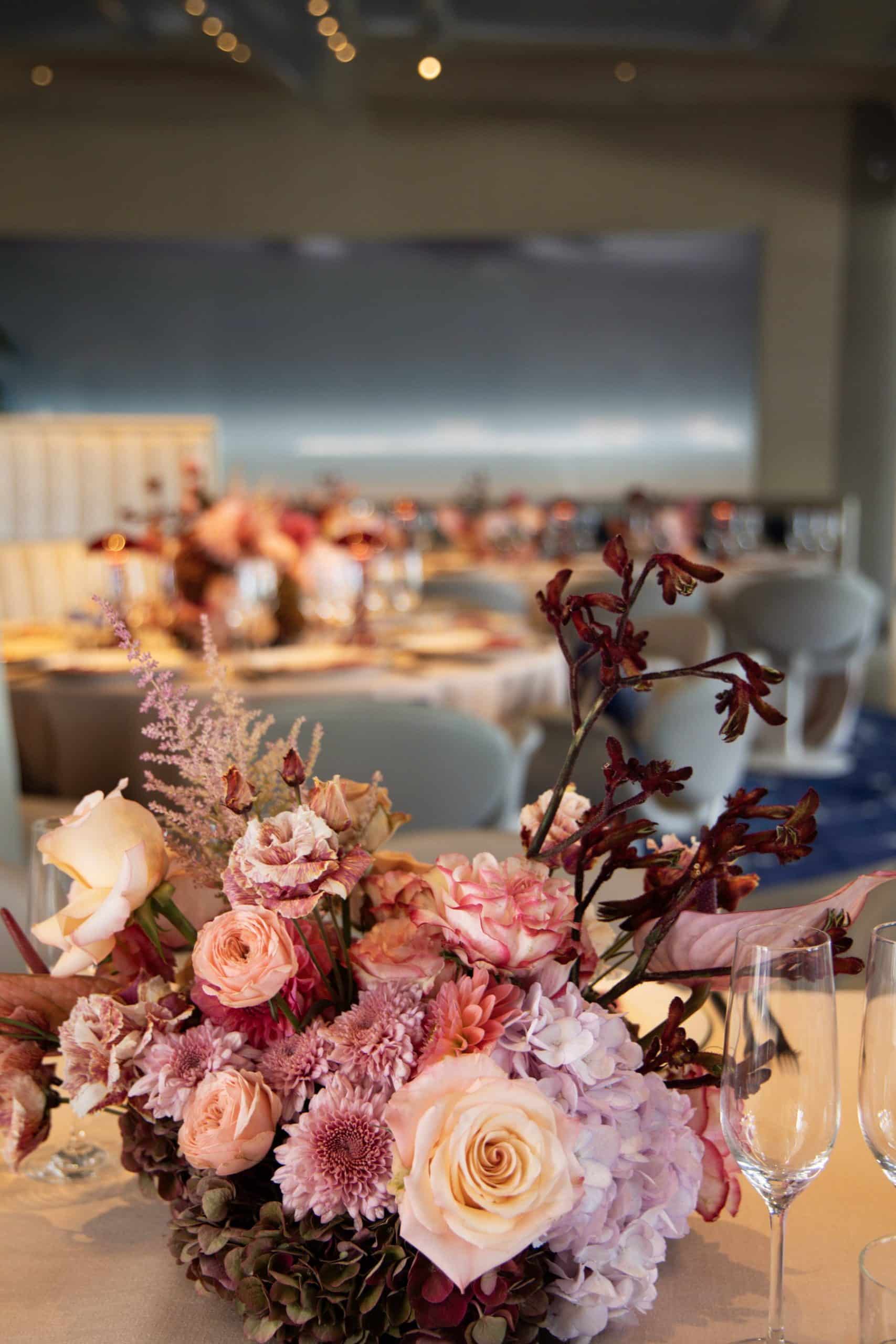 Autumn floral arrangement by Ricky Paul Flowes for CEO mindset lunch