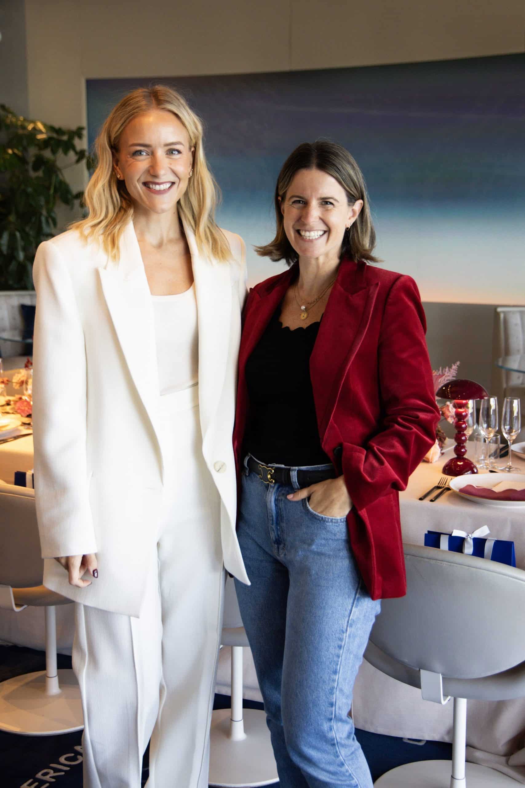 Hermione Olivia with Charlotte from La Fete at the CEO mindset lunch peninsula london